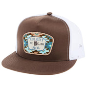 Brown White Aztec Jango Cap