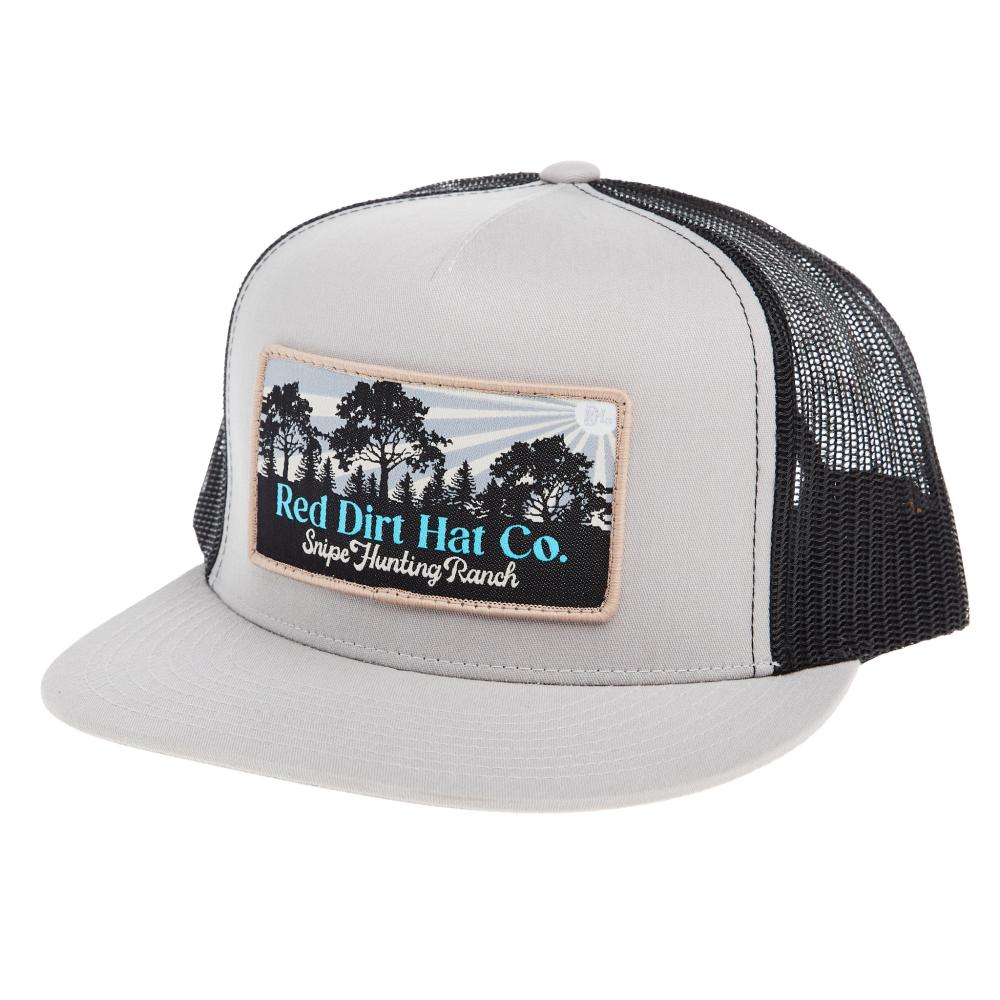 Casquette Snapback Réglable Red Dirt Hat Company - Motif Chèvre Roping Noir/Kaki - Lavage Main