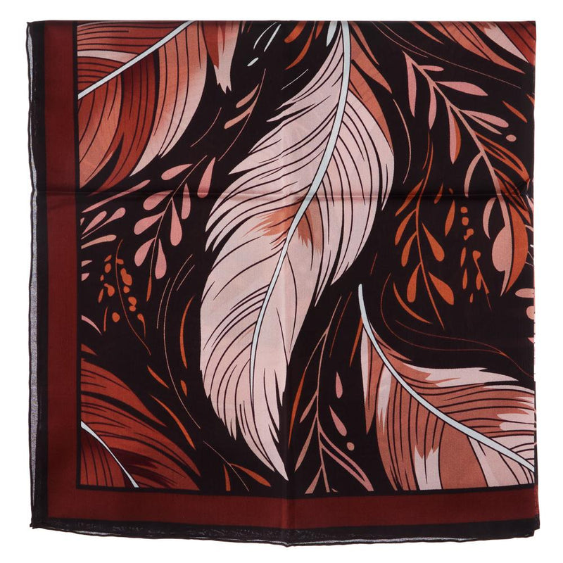 Mens Frontier #12 Brown Feather Wild Rag