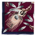 Mens Frontier #12 Burgundy Feather Wild Rag