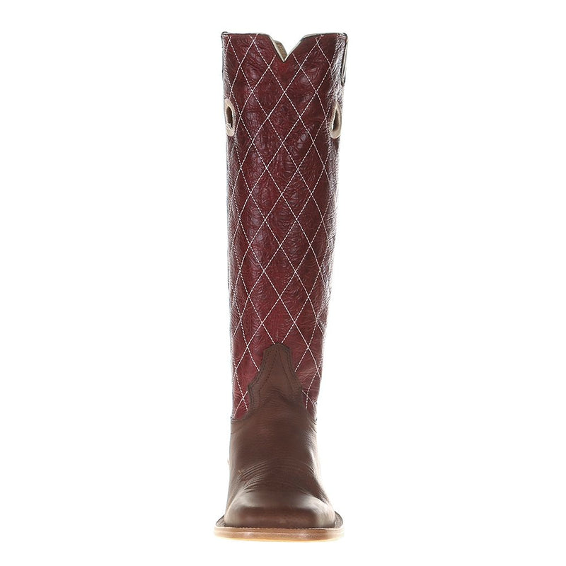 Hondo Enterprises Inc Men's Oil Tan 16in. Red Volcano Top Cowboy Boot