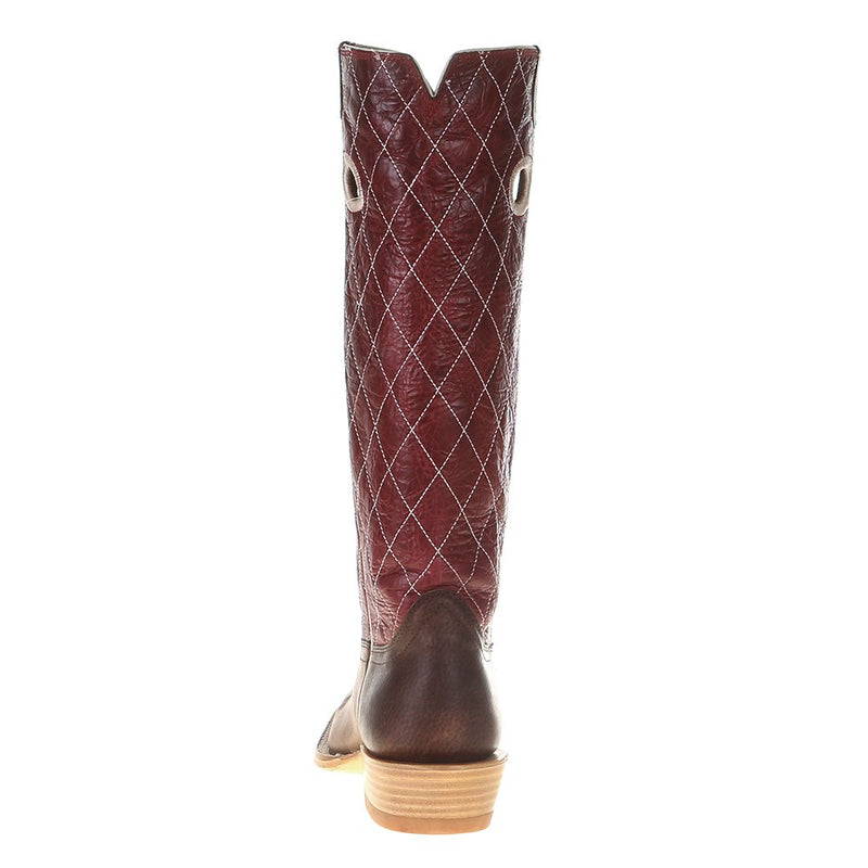 Hondo Enterprises Inc Men's Oil Tan 16in. Red Volcano Top Cowboy Boot