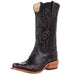 Men's Black Cherry Full Quill Ostrich 13in Black Remuda Top