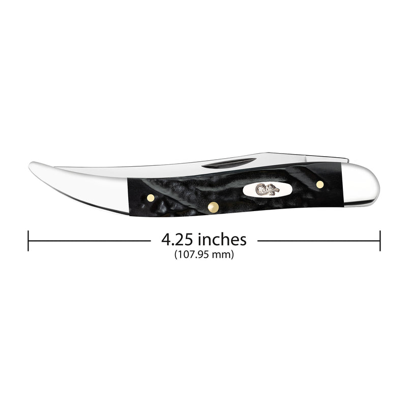 Case Knives Jigged Rough Black Synthetic Medium Texas Toothpick Knife