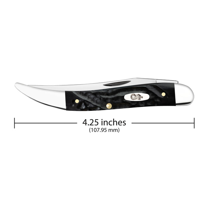 Case Knives Jigged Rough Black Synthetic Medium Texas Toothpick Knife