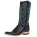 Men`s Black Ostrich Leg Vamp 13In Black Top