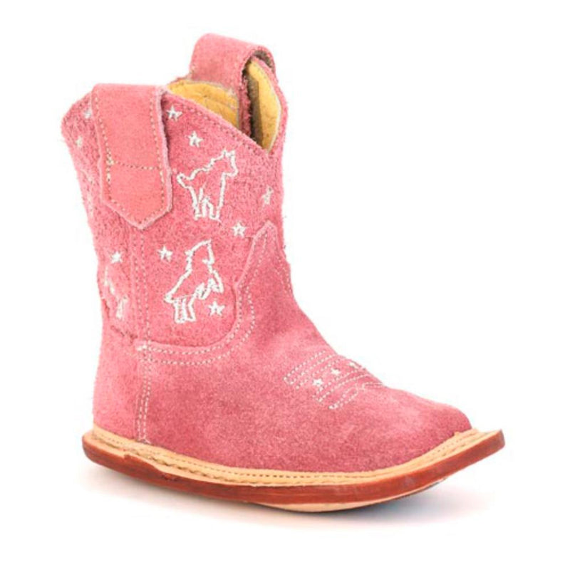 Infant Cowbabies Best Friends Pink Suede Boot