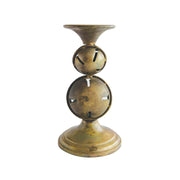 Small Metal Candle Holder With Jingle Bell Base