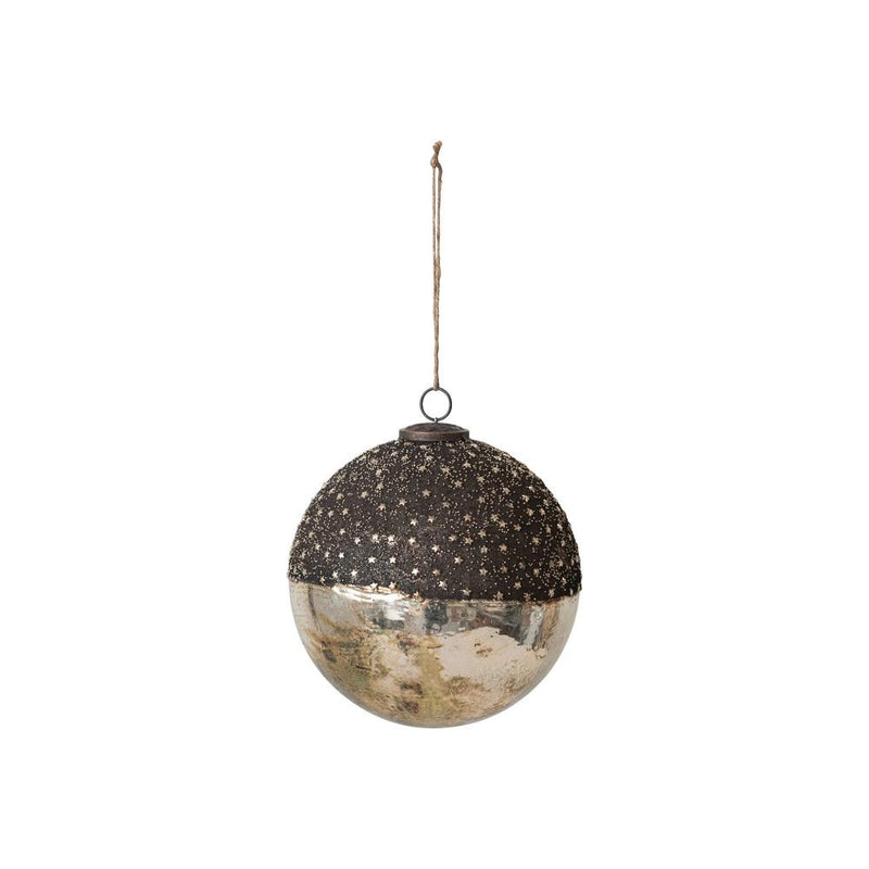 Large Mercury Glass Ball Ornament