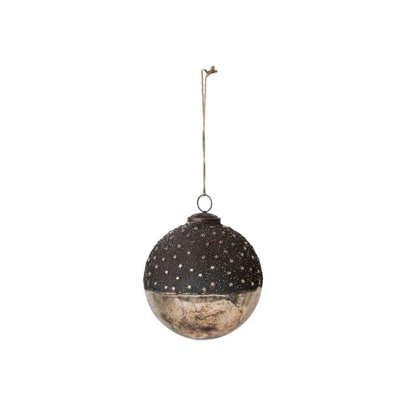 Medium Mercury Glass Ball Ornament
