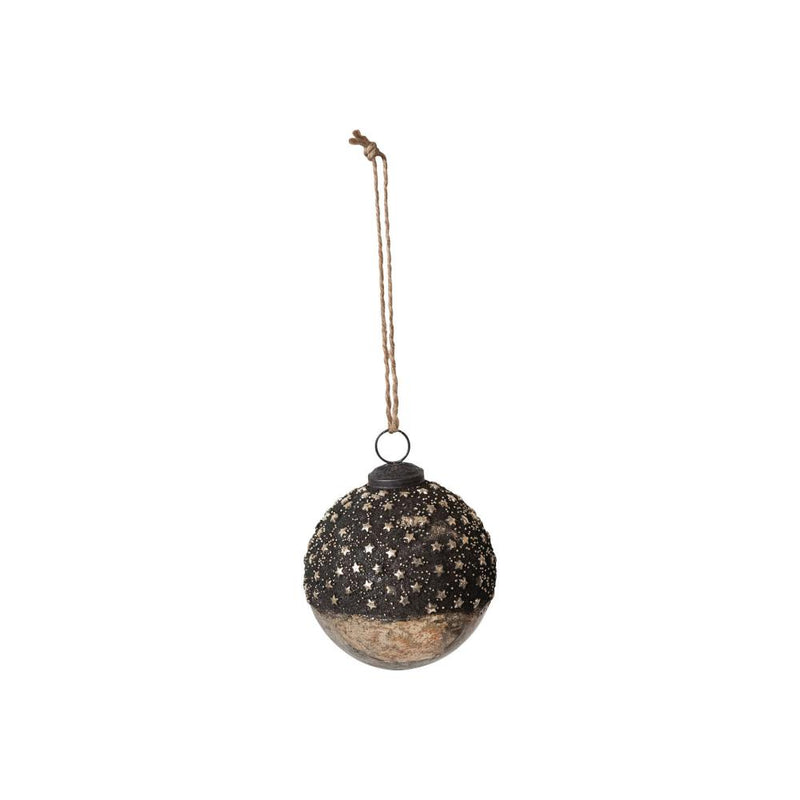 Small Mercury Glass Ball Ornament