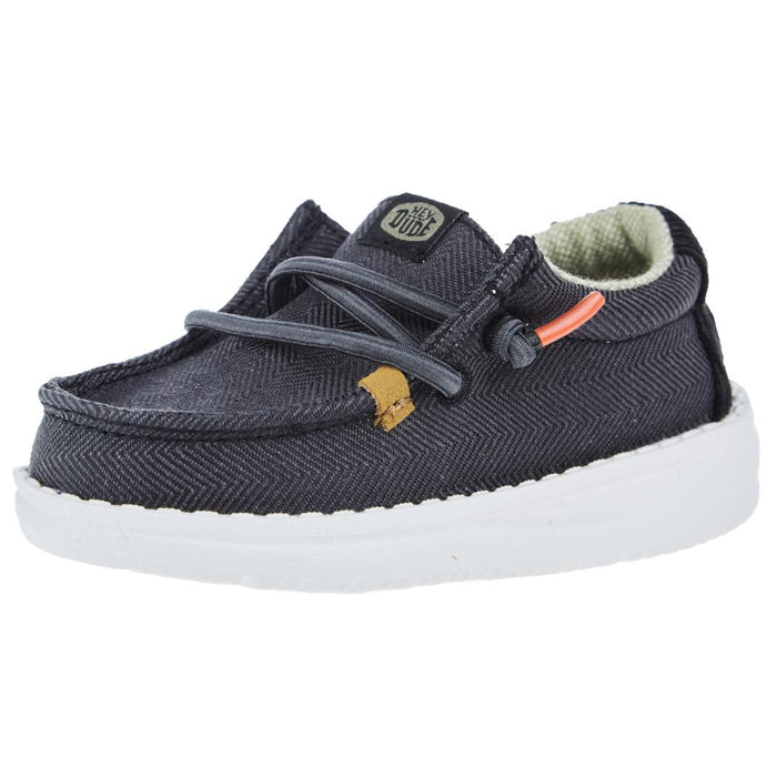 Wally Toddler Herringbone Black