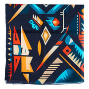 Mens Aztec #7 Black Orange Wild Rag
