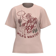 Womens Rose Wild And Wanted Short Sleeve Tee