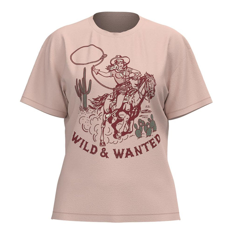 Womens Rose Wild And Wanted Short Sleeve Tee