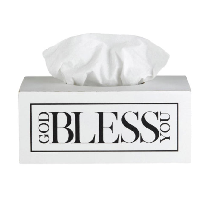 Large Black And White Tissue Box Cover