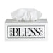 Large Black And White Tissue Box Cover