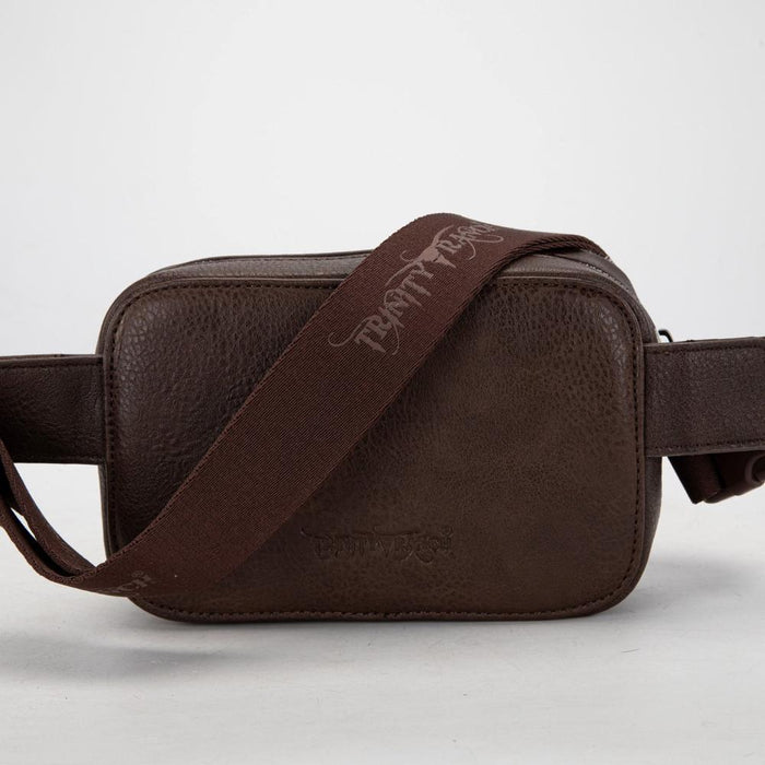 Trinity Ranch Hair On Hide Coffee Belt Bag