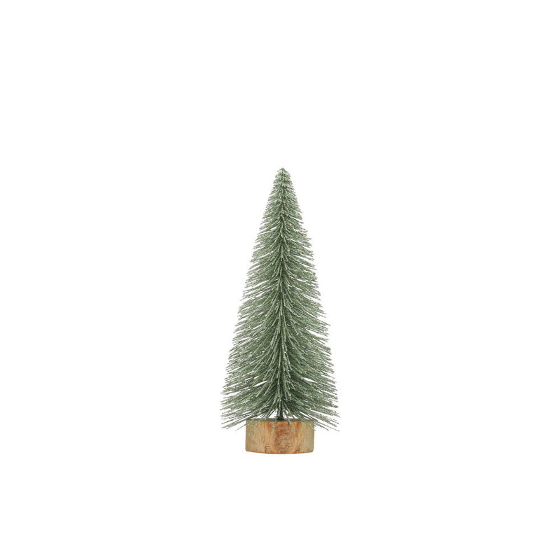 Mint Plastic Bottle Brush Tree