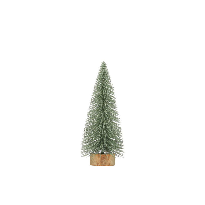 Mint Plastic Bottle Brush Tree