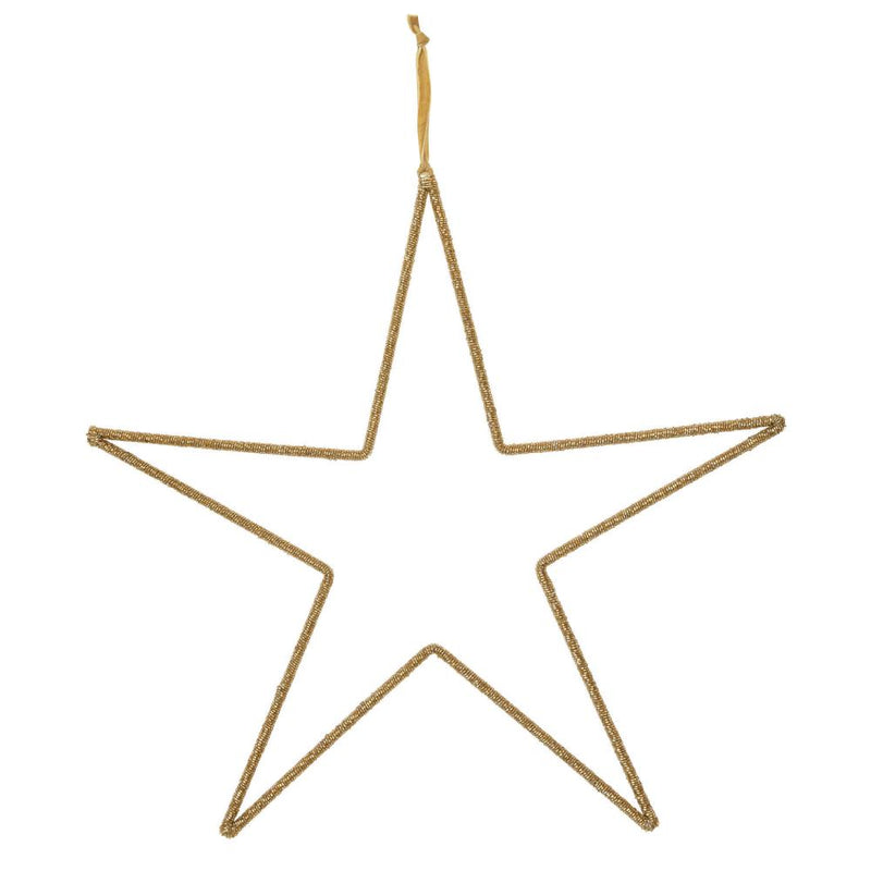 Hanging Metal/Glass Bead Star