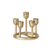 Aluminum 5 Taper Candle Holder With Gold Finish