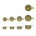 Green Stoneware Measuring Cup Set