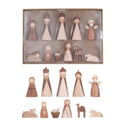 Resin Wood Finish Nativity