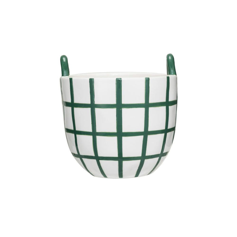 Green Grid Pattern Container