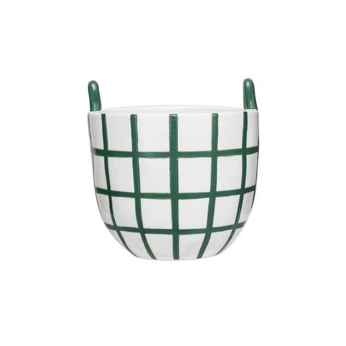 Green Grid Pattern Container