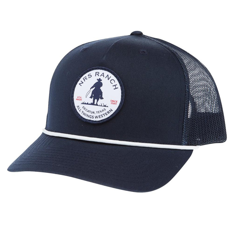Ranch Navy/White Roper Cap
