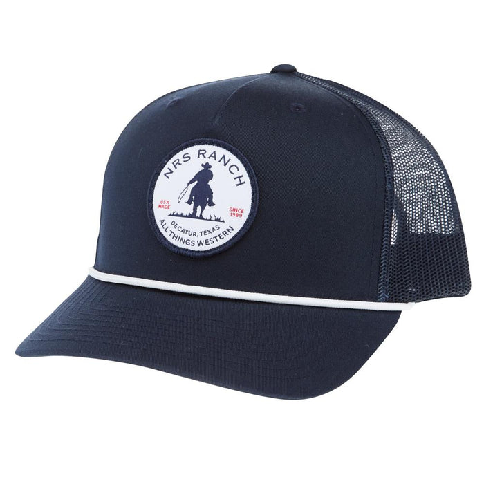 Ranch Navy/White Roper Cap