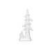 White Ceramic Tree With Cabin