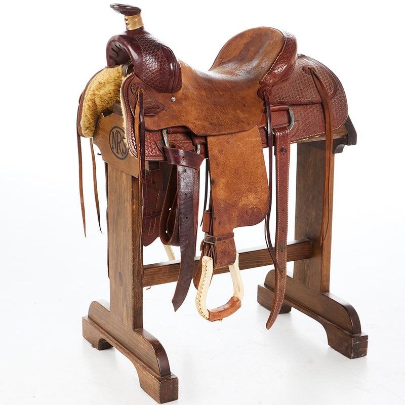15.5in Used Ranch Roping Saddle