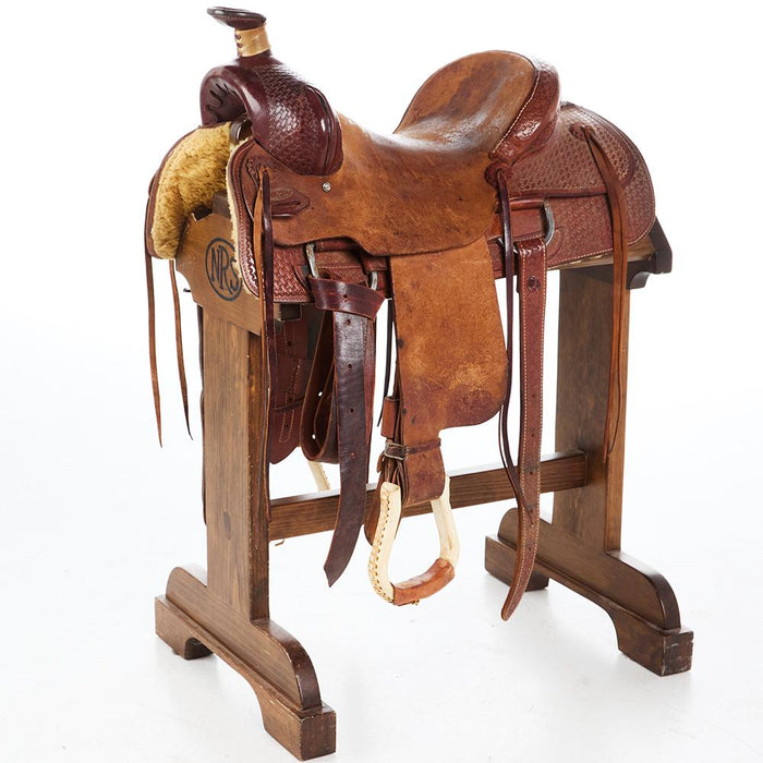 15.5in Used Ranch Roping Saddle