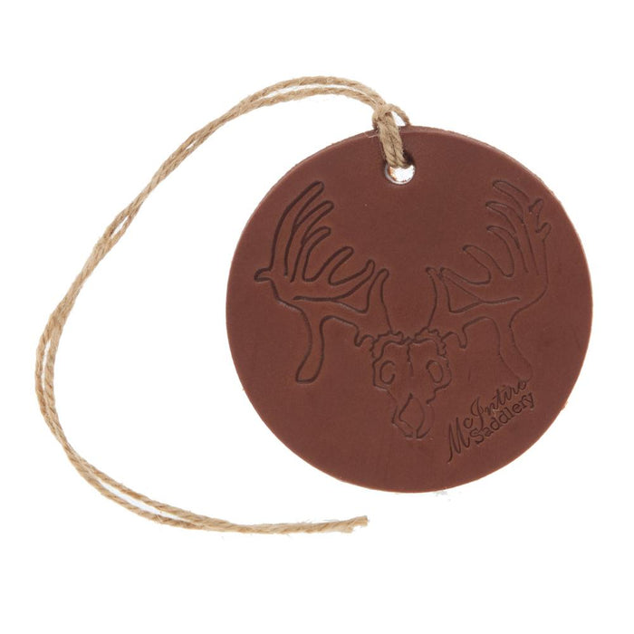 Round Deer Leather Car Scent