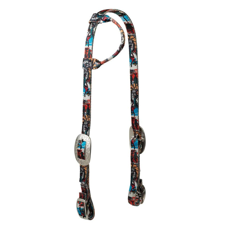 Bucking Bronc Poly Single Ear Headstall