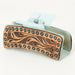 Tooled Leather Hair Clip