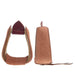 Natural Roughout Leather and Rawhide Roper Stirrups