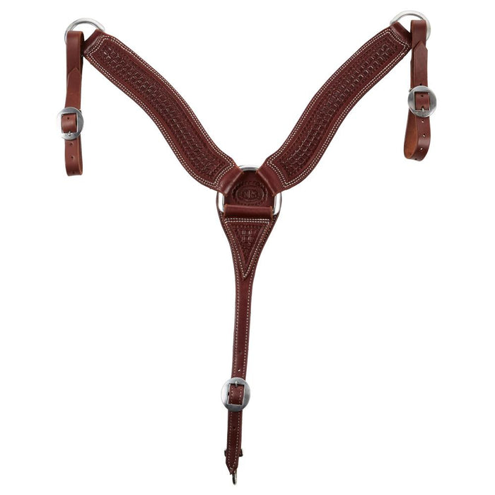Competitors Heavy Oil Waffle Stamp 2 3/4 Inch Roper Breast Collar