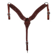 Heavy Oil Floral 2 3/4 Inch Roper Breast Collar