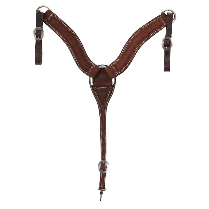 Competitors Chocolate Roughout Shell Border 2 3/4 Inch Roper Breast Collar