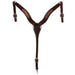 Chocolate Roughout Inlaid Cheetah 2 Inch Breast Collar