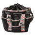 Crimson Aztec Mesh Grooming Bag