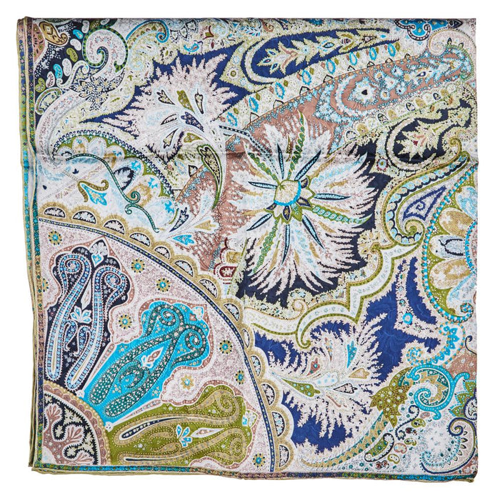 Paisley Sage White Wild Rag