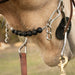Solid Black Silicone Beaded Gag Chain Curb Strap