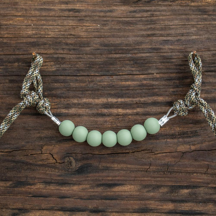 Brushland Green Silicone Beaded Curb Strap
