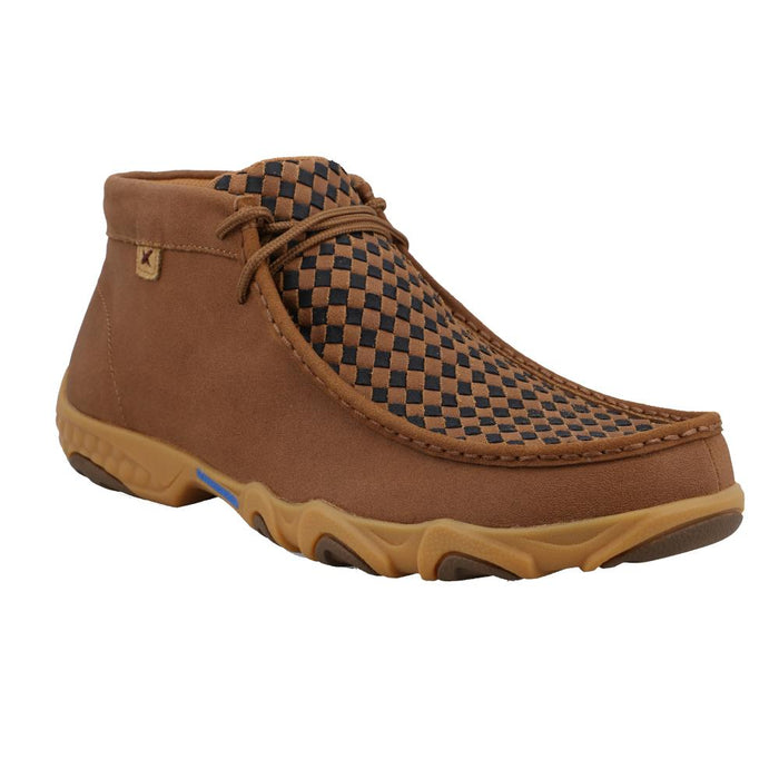 Mens Gingerbread/Black Weave Driving Moc