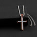 M+F Western Twister 24" Two Tone Cross Necklace