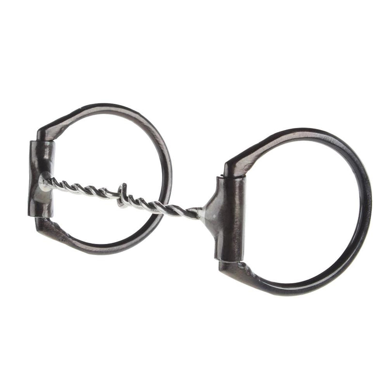 Small Twist Offset Dee Ring Snaffle Bit